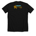 King Snail, Dark Mode, a Solid Black Blend Premium Unisex Tee (back-view)