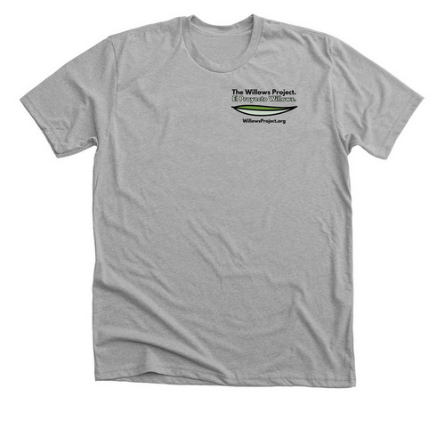 Light Colors: Wear Your Willows Project, a Athletic Heather Premium Unisex Tee