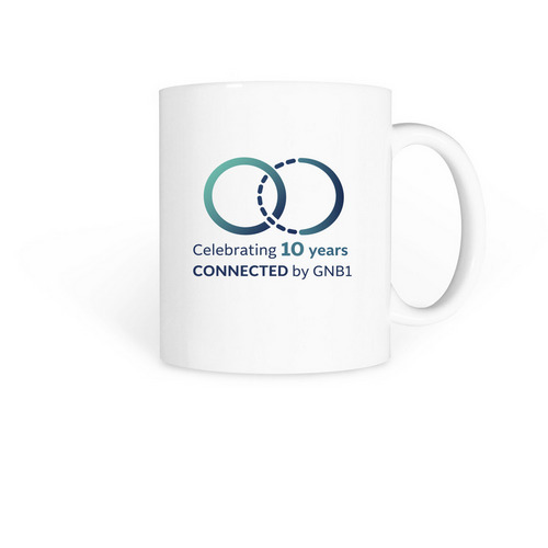 GNB1 10 Year Mug, a White Coffee Mug