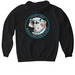 Willy Nelson the perfectly imperfect pig., a Black Gildan Softstyle Pullover Hoodie (back-view)