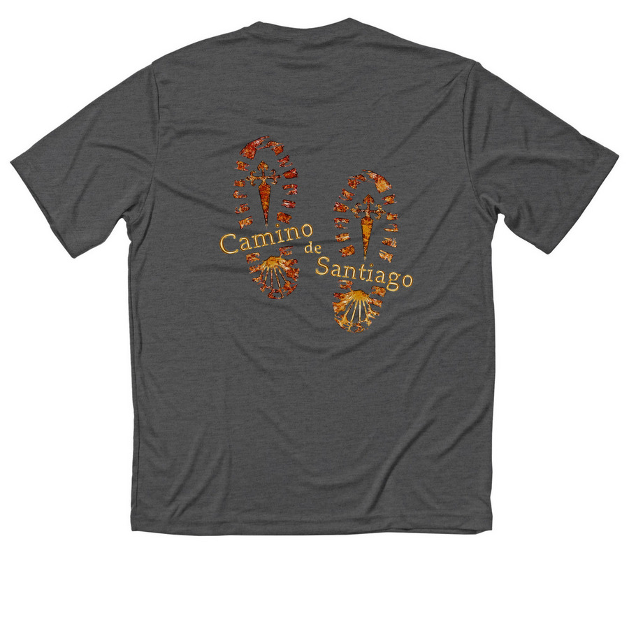 Valley of the Sun Chapter: quick-dry shirt, a Iron Grey Heather Classic Performance Tee (back-view)