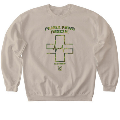 Emergency Care Fund PPR Camo, a Sand Softstyle Crewneck Sweatshirt