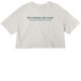 Fueled by Chaos&nbsp;, a Vintage White Women?s Cropped Cotton Tee (back-view)
