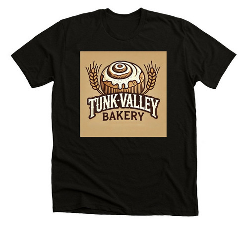 Tunk Valley Ranch & Bakery Official Shirt, a Solid Black Blend Premium Unisex Tee