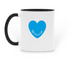 Pour Into Yourself, a Black Two-Tone Ceramic Mug (back-view)