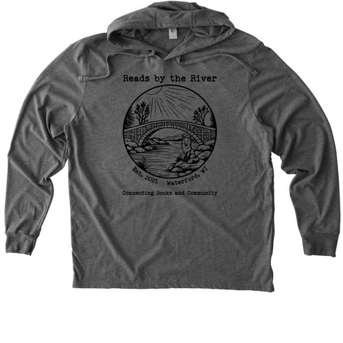 Reads by the River ~ Waterford, WI, a Aluminum Grey Allmade Eco Triblend Hoodie Tee