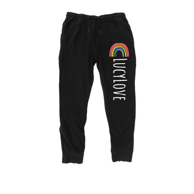 LucyLove Joggers, a Black Midweight Fleece Joggers