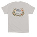Serene Midwifery Merch, a Solid Athletic Grey Premium Cotton Tee (back-view)