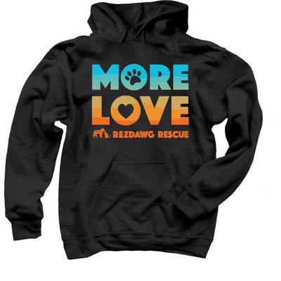 More Love, a Black Pullover Hoodie