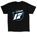 Supporting Justin through his cancer journey, a Black Classic Unisex Tee (back-view)