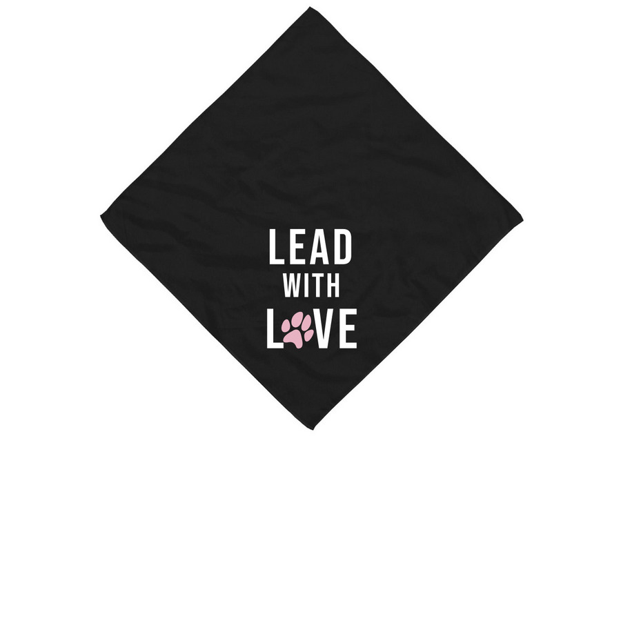 Leading With Love&nbsp;, a Black Cotton Bandana