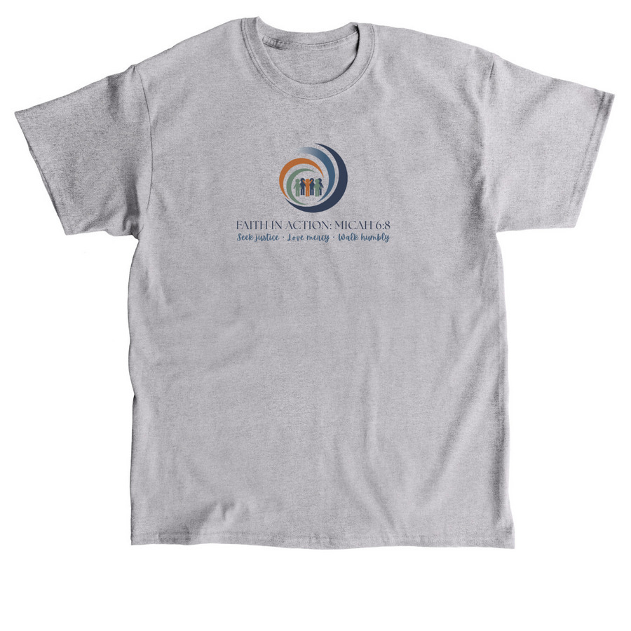 Faith In Action Color Logo, a Sport Grey Classic Unisex Tee