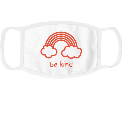 Be Kind, a White Cotton Face Mask