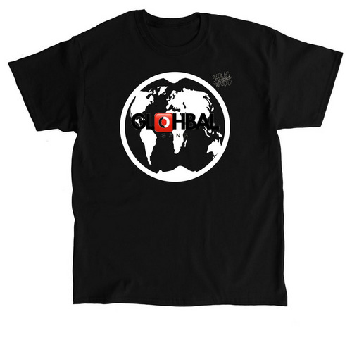 GLOHBAL GANG APPAREL, a Black Classic Unisex Tee