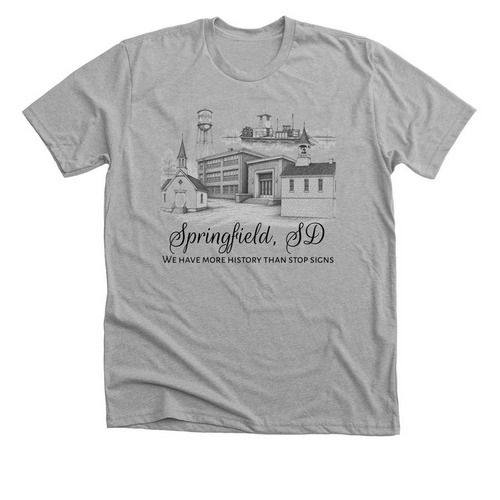 Springfield History, a Athletic Heather Premium Unisex Tee