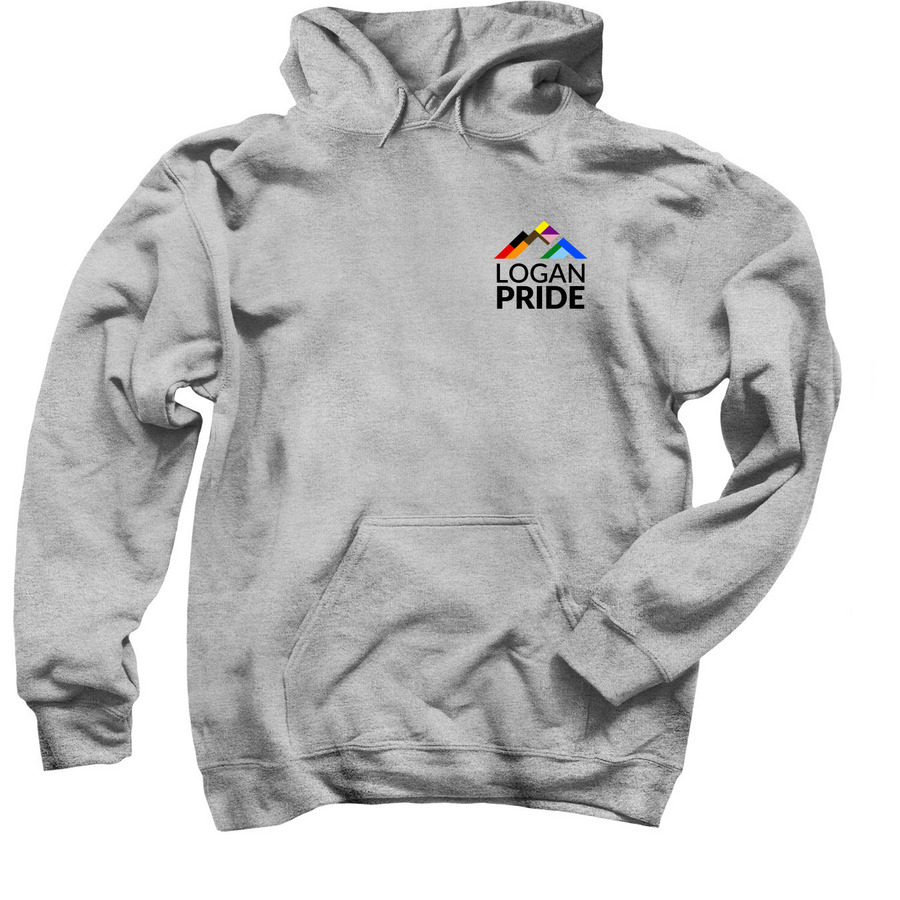 Logan Pride Adult Sweatshirts, a Sport Grey Pullover Hoodie