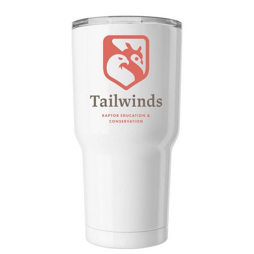 Tailwinds Tumbler, a White Insulated Tumbler