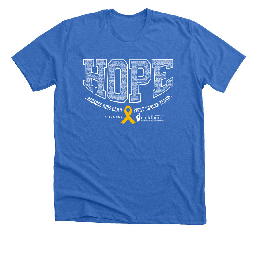 2026 CCAM In Honor EM-HA Names, a Heather True Royal Premium Unisex Tee