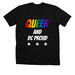 Queer and DC Proud, a Solid Black Blend Premium Unisex Tee