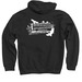 EMGF, a Black Pullover Hoodie (back-view)