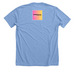 "Movement is for EVERYONE", a Heather Carolina Blue Premium Unisex Tee (back-view)