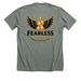 Noah's Fight, a Deep Heather Premium Unisex Tee (back-view)