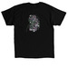 Floral Kidney, a Black Classic Unisex Tee (back-view)