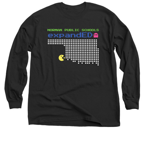 ExpandED PacMan, a Black Classic Long Sleeve Tee