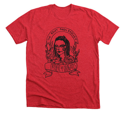 MOTHER OF DRAGONS, a Heather Red Premium Unisex Tee