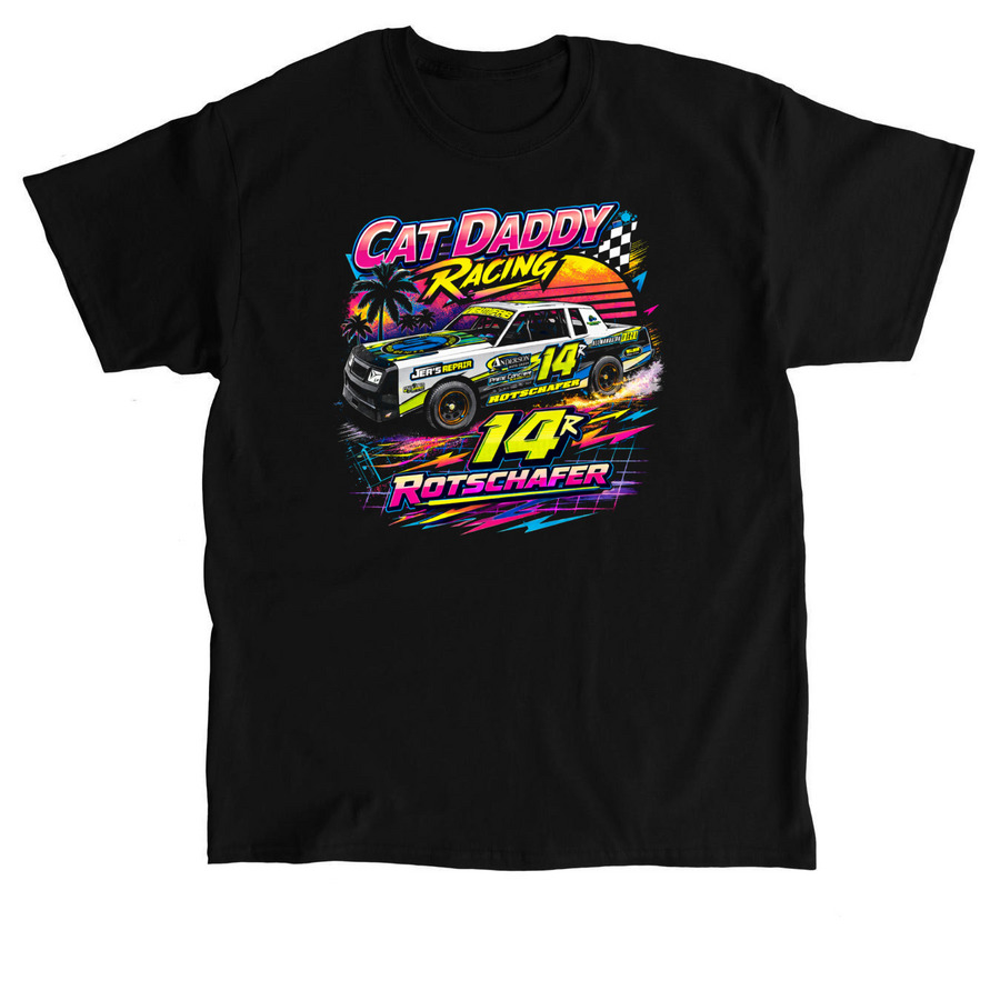 Cat Daddy Racing, a Black Classic Unisex Tee