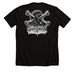 Rattled, a Solid Black Blend Premium Unisex Tee (back-view)