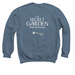 The Secret Garden Merch with Cinnabar Logo, a Indigo Crewneck Sweatshirt (back-view)
