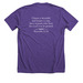 Kallos House Shirt, a Heather Team Purple Premium Unisex Tee (back-view)