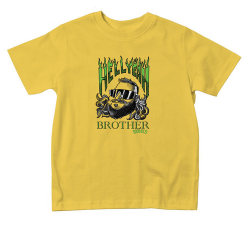 Hell Yeah Little Brother!, a Yellow Toddler Tee