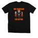 We scream/orange letters, a Solid Black Blend Premium Unisex Tee