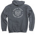 Adult Modern Logo Sweatshirt, a Dark Heather Pullover Hoodie (back-view)