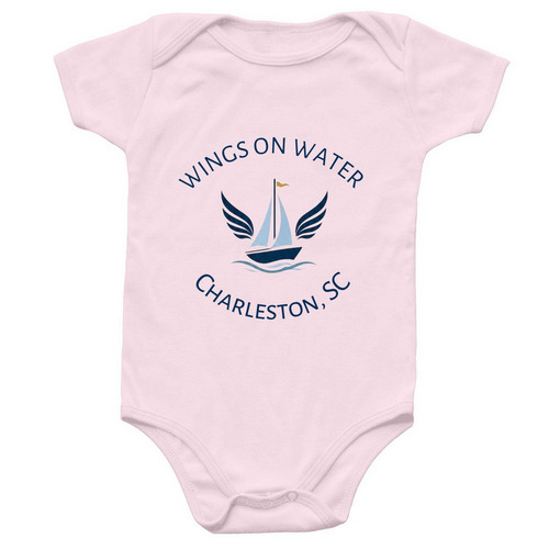 Wings on Water Baby Collection, a Ballerina Infant Onesie