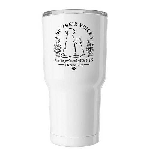 Travel Mug, a White Insulated Tumbler