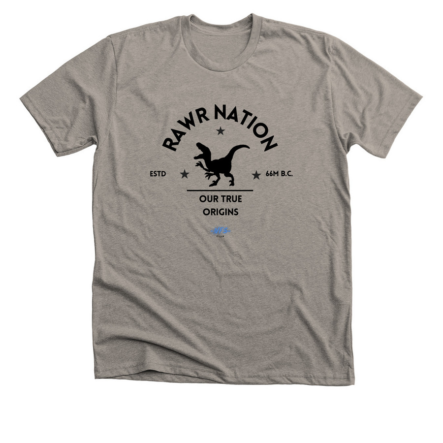 RAWR NATION OFFICIAL, a Heather Stone Premium Unisex Tee