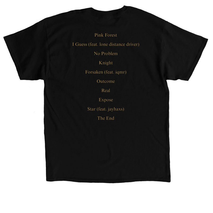 Pink Forest Framed Tee, a Black Classic Unisex Tee (back-view)