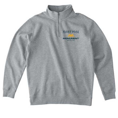 NA- Quarter Zip, a Grey Heather Midweight Quarter Zip Pullover