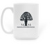 Probably Microdosing Logo Mug, a White Large Coffee Mug (back-view)