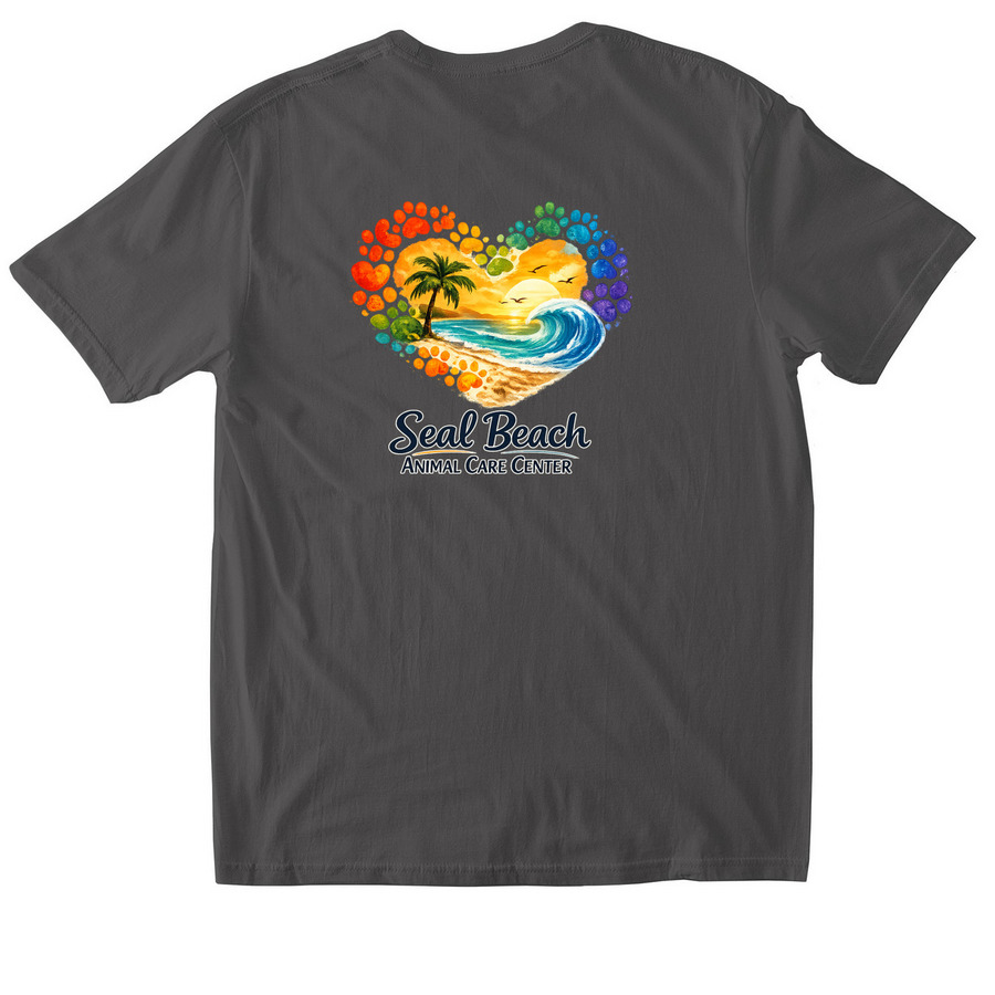 SBACC Cotton Tee, a Charcoal Softstyle Cotton Tee (back-view)