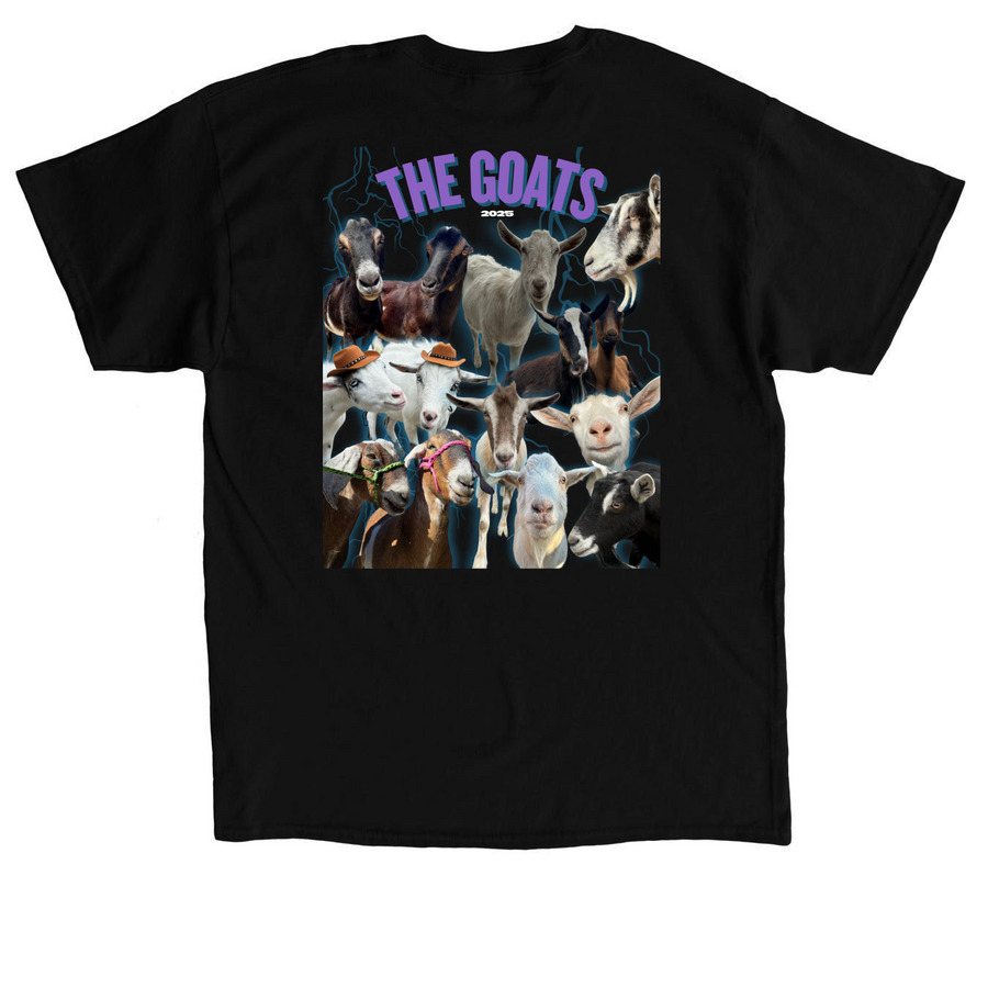 Cape May County AAZK 2025&nbsp;Backstage Bleat, a Black Classic Unisex Tee (back-view)