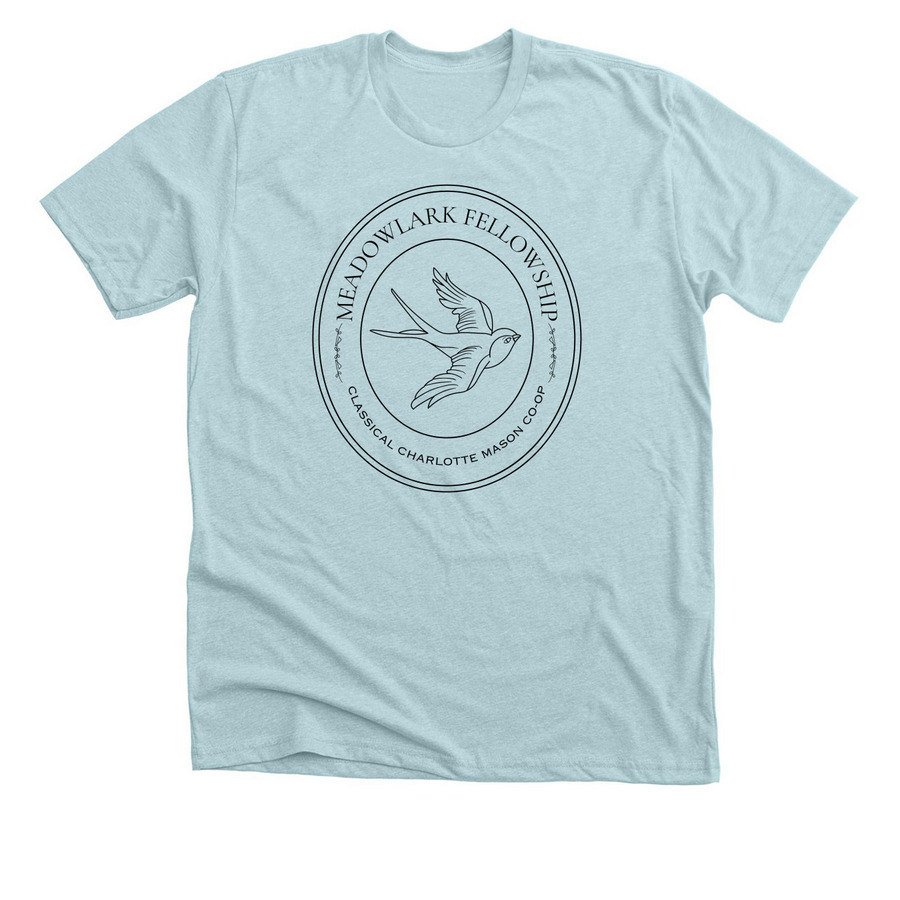 Meadowlark Fellowship Apparel, a Heather Ice Blue Premium Unisex Tee