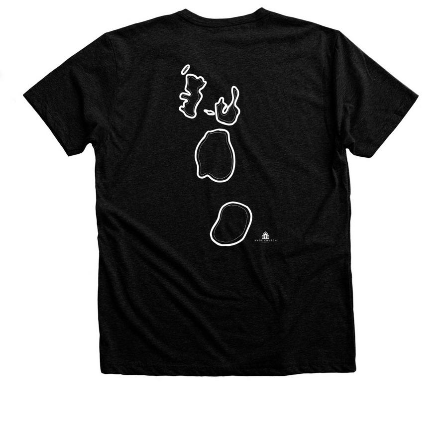Seek the Good of the City, a Black Heather Premium Unisex Tee (back-view)