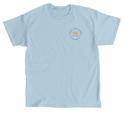 Family House T-Shirt, a Light Blue Classic Unisex Tee