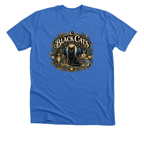 Good Luck, a Heather True Royal Premium Unisex Tee
