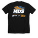 Metro Deaf School (back design only), a Solid Black Blend Premium Unisex Tee (back-view)