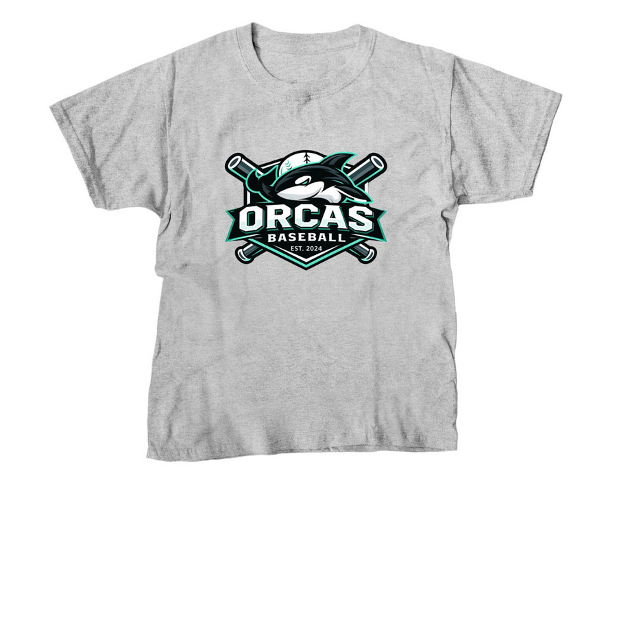 Orcas Alt Logo, a Sport Grey Youth Unisex Tee